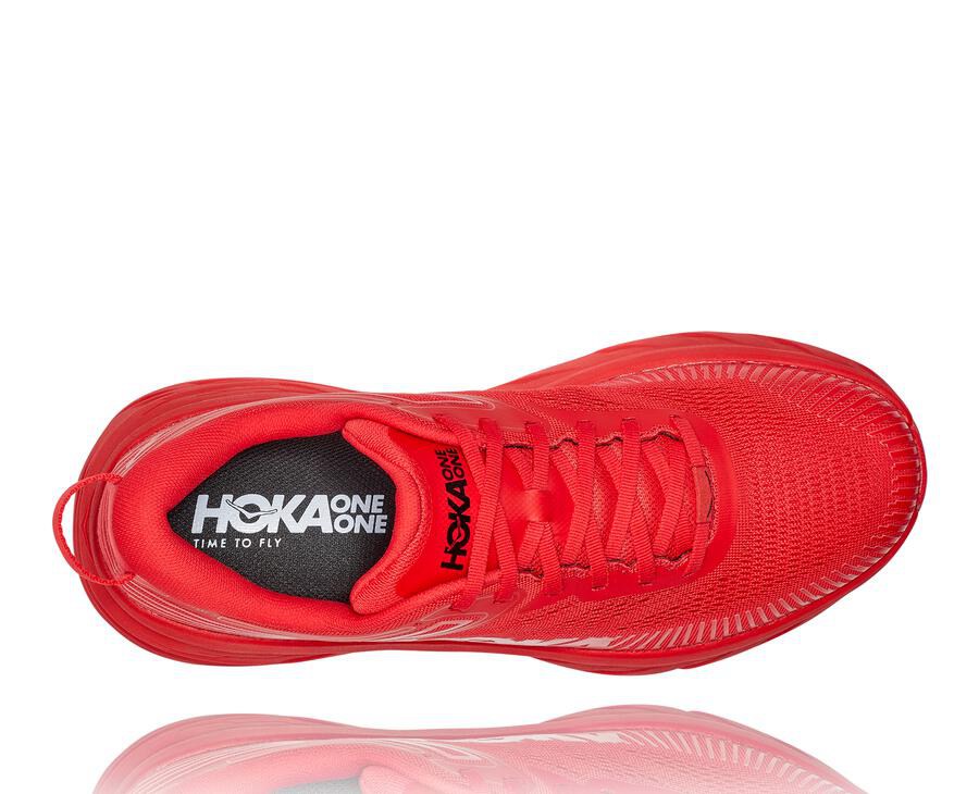 Tenis Hoka One One Masculino Vermelhas - Bondi 7 - 764-RTBDWZ